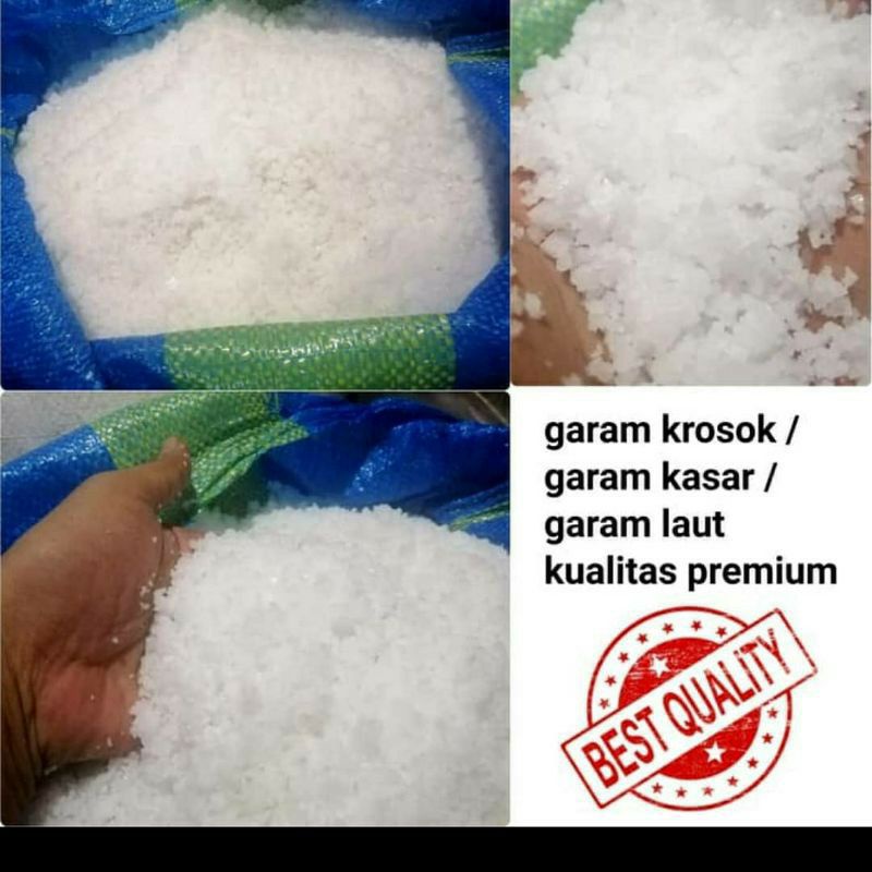 

Ready Stok Garam Kristal / Garam Krosok Berat 2Kg