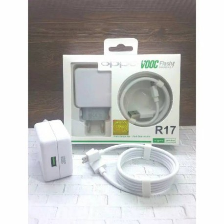 tc casan travel charger original oppo vooc R17 suport vooc 4A kabel data micro