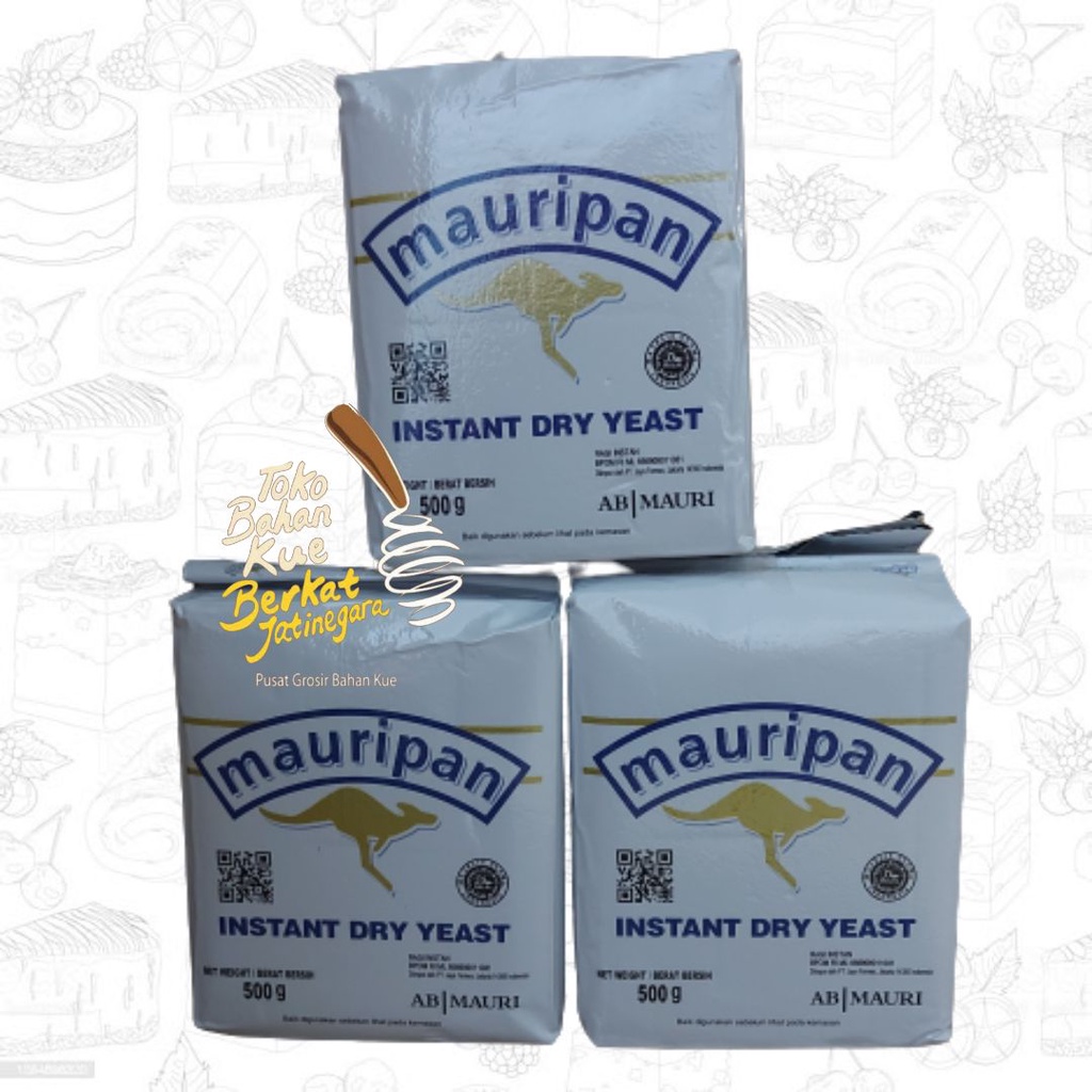 RAGI MAURIPAN INTERNASIONAL 500 GR / INSTANT DRY YEAST / PENGEMBANG KUE / MAURIPAN KANGOROO