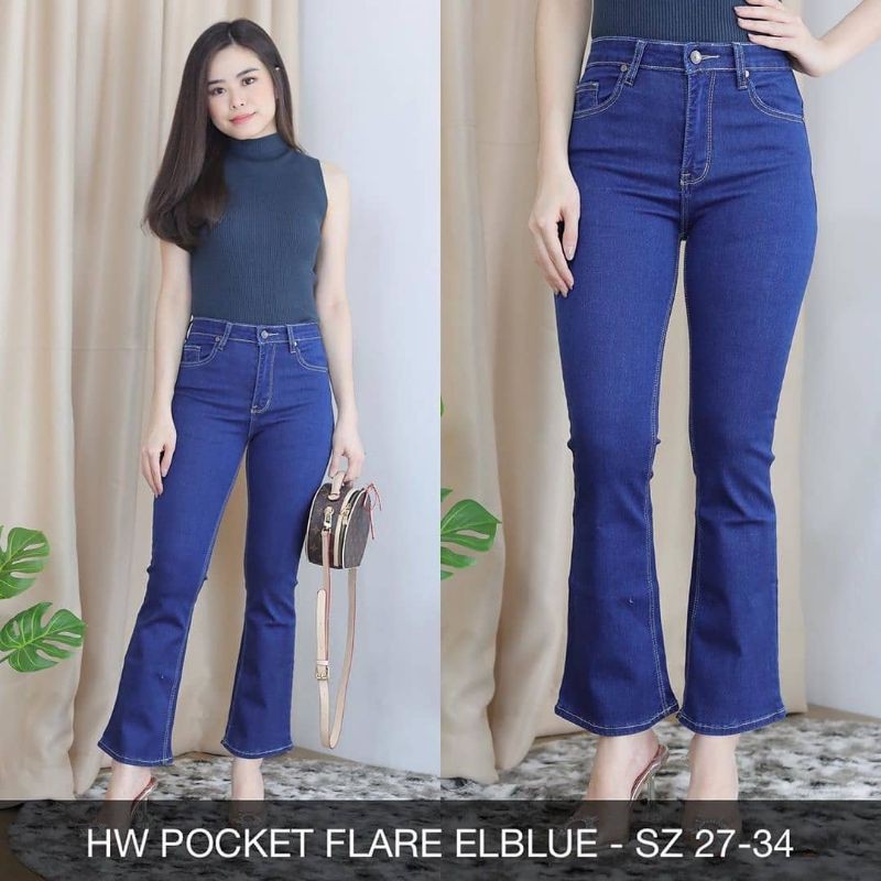Celana Cutbray Jeans Highwaist Cutbray Street Pinggang Tinggi