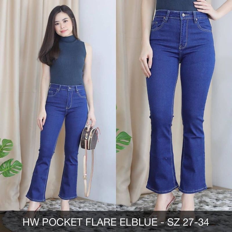 Celana Cutbray jeans Highwaist Streat cutbray Hoot Gang pinggang tinggi