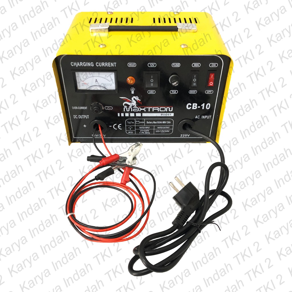 Jual Battery Charger MAXTRON CB10 Aki Mobil Accu Motor Hingga Engkel