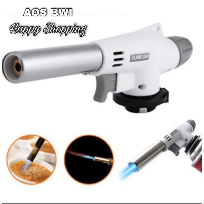 Kepala portable Gas Flame Gun / Flame gun las blow torch pemantik gas