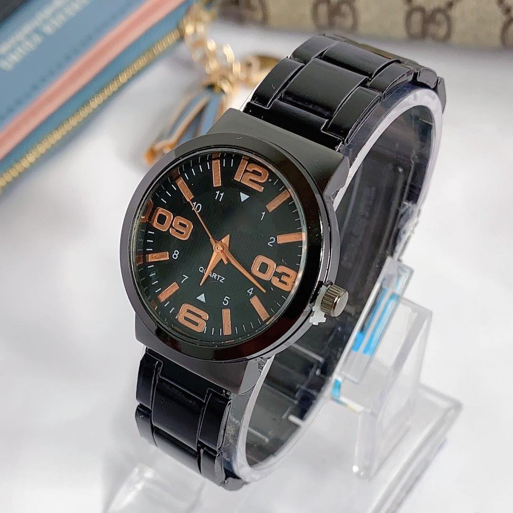 [Bayar Di Tempat]Jam Tangan Fashion Pria/Wanita/Pasangan rantai stainless 169