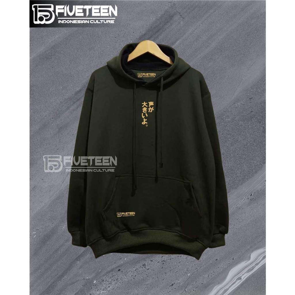 hoodie jepang pria tebal fifteen warna hijau army sablon jepang hoodie oversize cowok biru dongker sweater terbaru 2021 pria keren jaket pria dan wanita unisex zipper wanita fifteen suwiter bergambar hudiee 100%