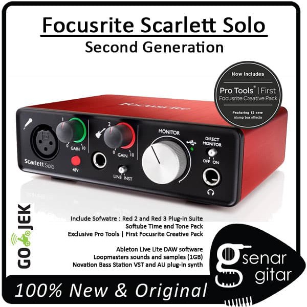 OKE BGT  Focusrite Scarlett Solo - 2nd Generartion- USB Audio Interfaces JE71
