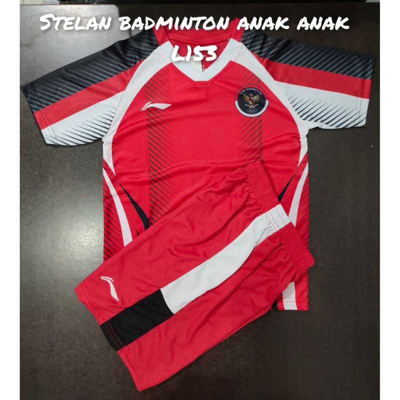 BAJU SETELAN ANAK ANAK BADMINTON/ BADMINTON ANAK ANAK LINING