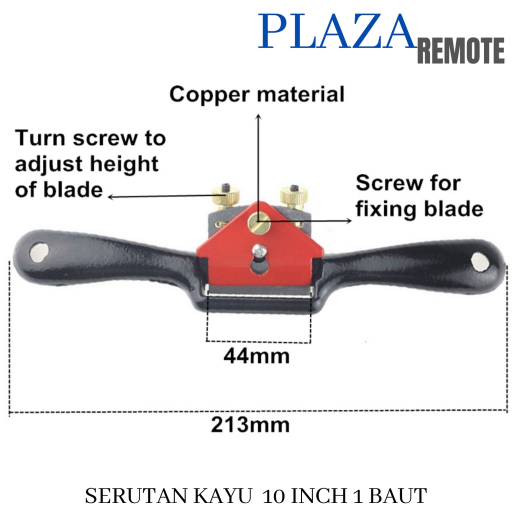 SERUTAN KAYU MANUAL WOOD PLANER 9 10 INCH 2 BAUT KETAM MINI