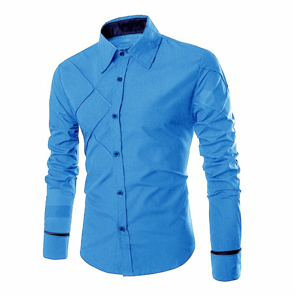 XMAN BIRU MUDA / KEMEJA XMAN LENGAN PANJANG