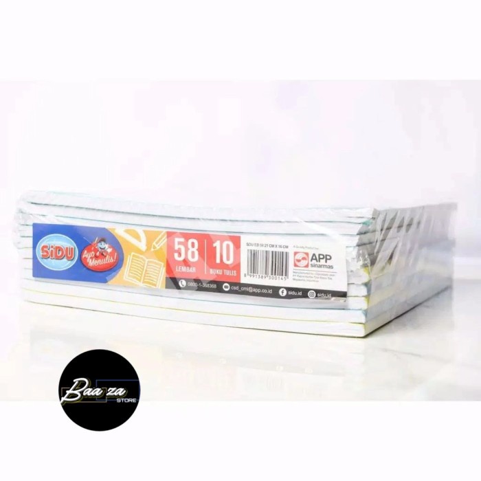 

Cuci Gudang Buku Tulis Sidu 58 Lembar Boss (10 Buku/ 1Pack) Limited