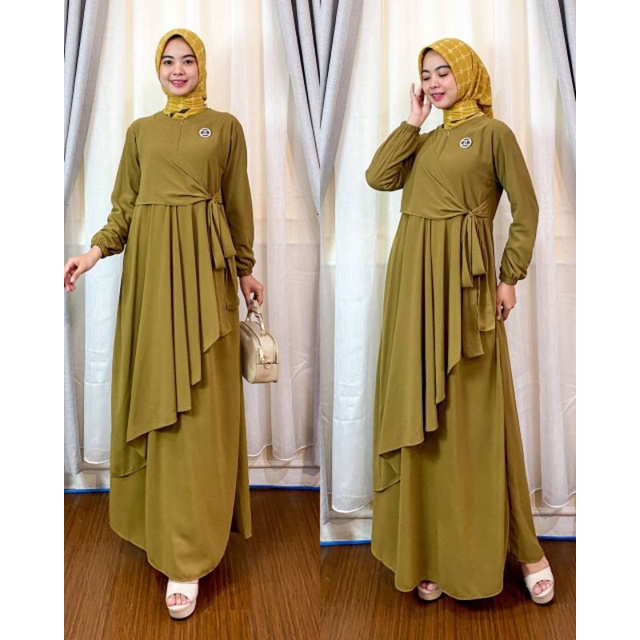 GAMIS MALAYSI CERUTY LAYER TERBARU / GAMIS MALAYSIA POLOS TALI / GAMIS MALAYSIA BUSUI/ GAMIS BUSUI S