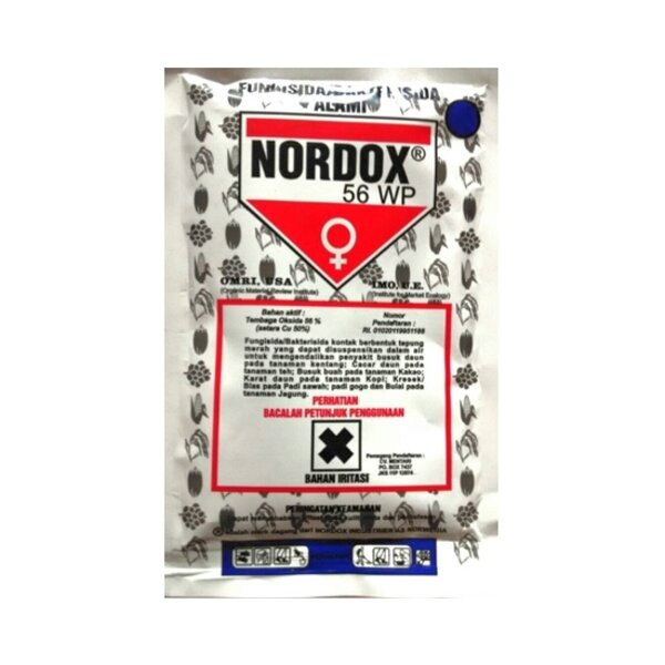 Fungisida Bakterisida Nordox 56 WP 100gr Obat Jamur Tanaman Padi Kakao