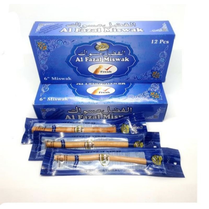 Siwak Al Fazal 12 pcs | Kayu Miswak Al Fazal