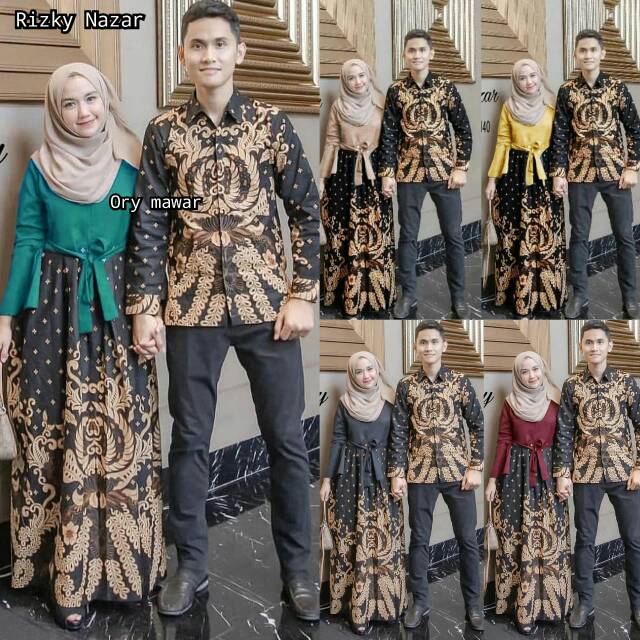 COUPLE BATIK RIZKY NAZAR SARIMBIT BATIK GURITA MURAH BAJU KONDANGAN HITS BEST SELLER