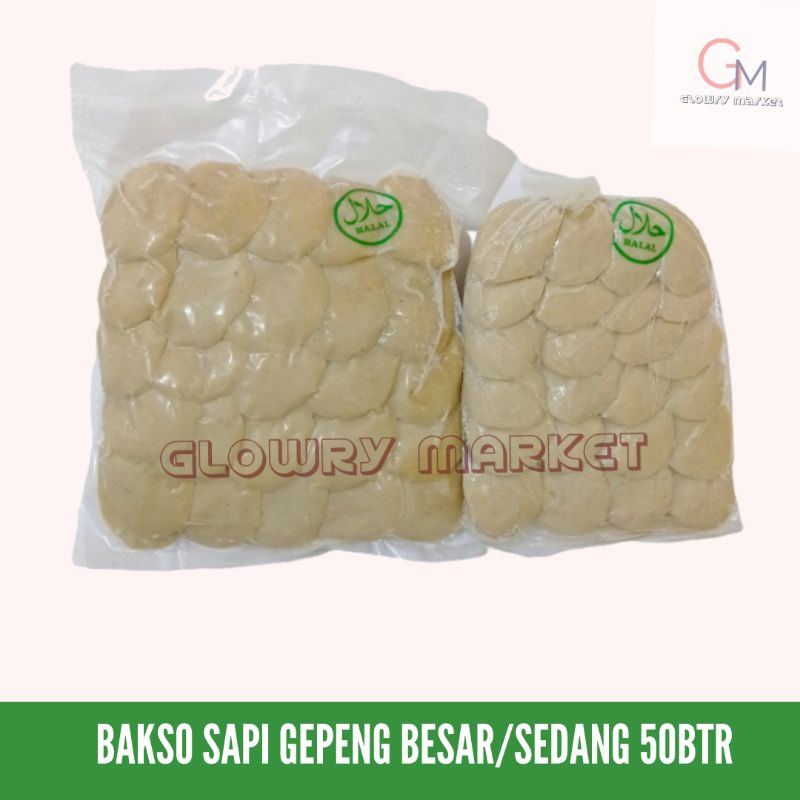 

BAKSO SAPI GEPENG BEST MEAT HALAL BASO GEPENG ASLI ISI 50BUTIR BESAR/SEDANG