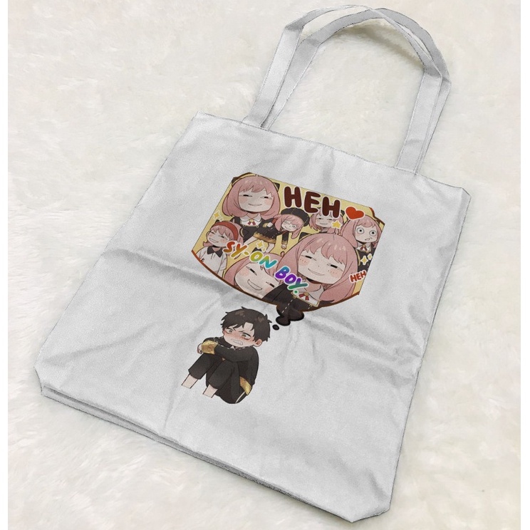 Totebag Damian x Anya Anime Manga SPY x Family Premium Unisex