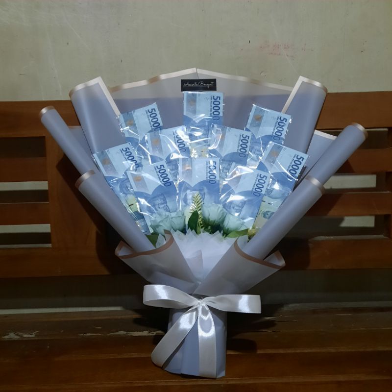 

amerta bouquet buket uang pecahan 50.000