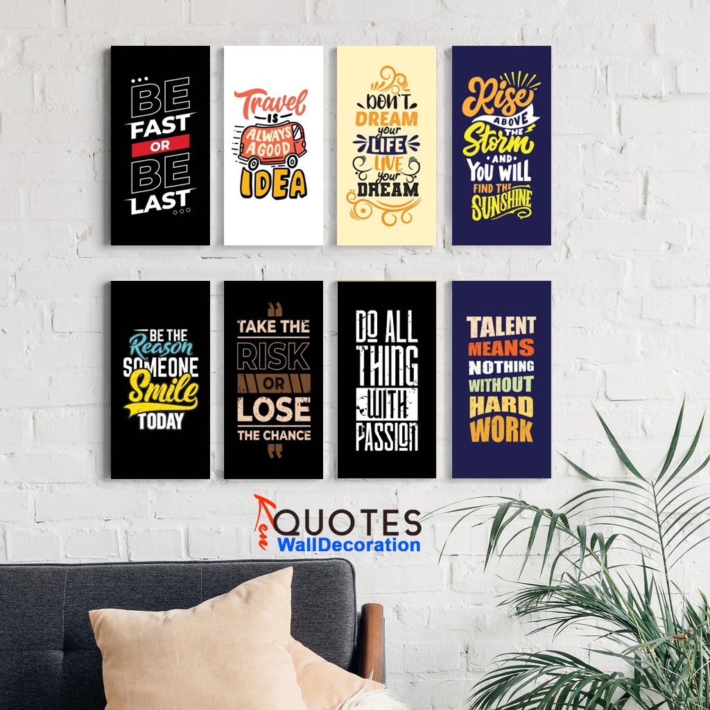 KenQuotes - MINI Hiasan Dinding Quotes Aesthetic Pajangan Rumah Wall Decor Motivasi Poster Kayu