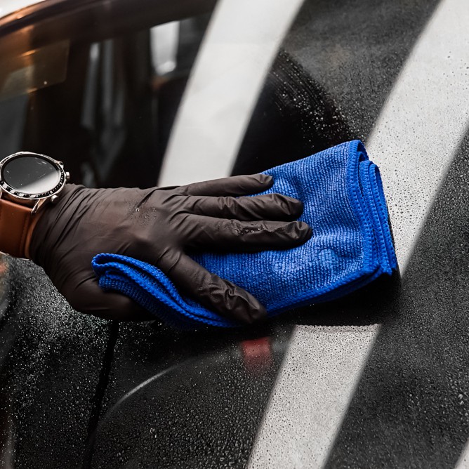 Kain Microfiber Detailing Premium Quality 40x40cm 340 Gsm - nanoTECH PROTECTION - ADVANCE WIPE - Lap Mobil  - Microfiber Coating - Microfiber Towel - Handuk Mobil - Lap Motor - Drying Towel - Lap Pengering Mobil