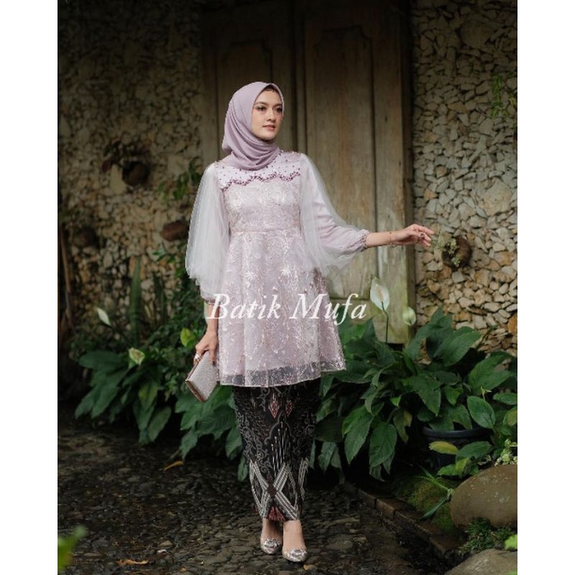 Batik couple Kebaya Luna Rose KEBAYA MODERN Kebaya couple Kebaya untuk lamaran wisuda