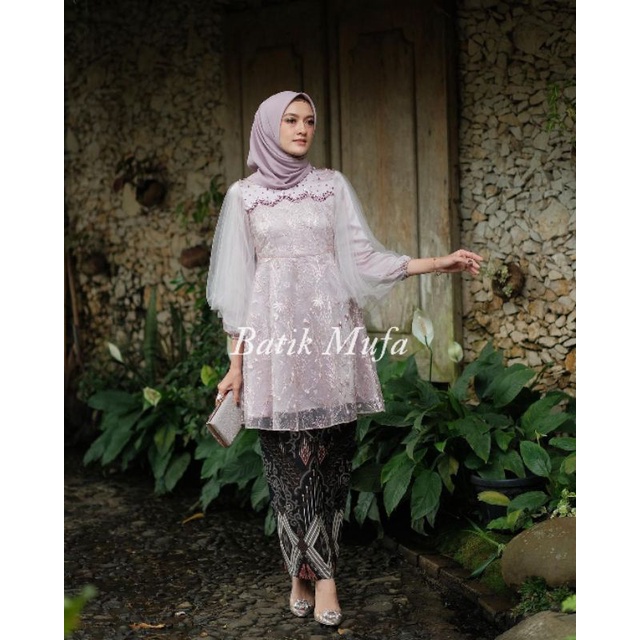 Batik couple Kebaya Luna Rose KEBAYA MODERN Kebaya couple Kebaya untuk lamaran wisuda