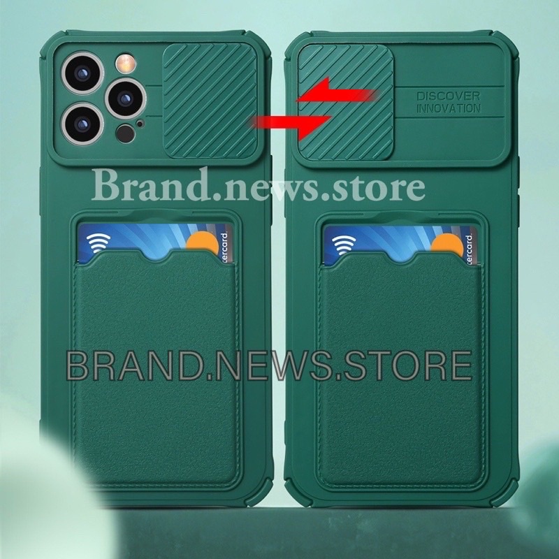 SOFT CASE MACARON SLIDE CAMERA + SLOT CARD HOLDER XIAOMI/REDMI 9A/ 9C/ 9T/ NOTE 8/ 9/ 9 PRIME/10A/ 10C/ 10 4G/ CASING HP/SILICON/TPU SILIKON/ SARUNG KONDOM BUMPER ANTI CRACK DOMPET KARTU/ SOFTCASE COVER