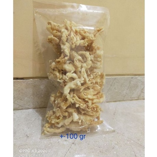 

Keripik Ceker Ayam-Kriuk,KETO-DEBM TanpaTepung,+-100gr