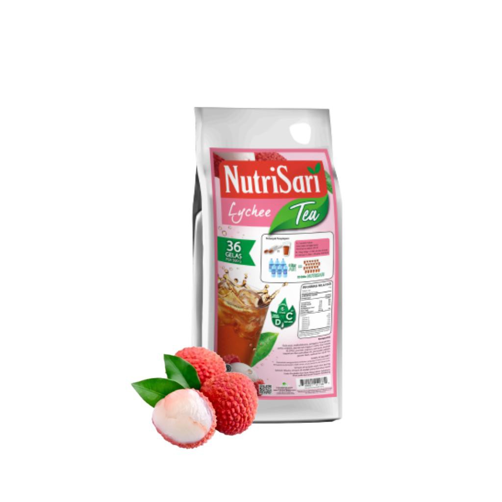 

NutriSari Lychee Tea Refill 500 gram - Teh Rasa Buah Leci dengan Vitamin C & Vitamin D