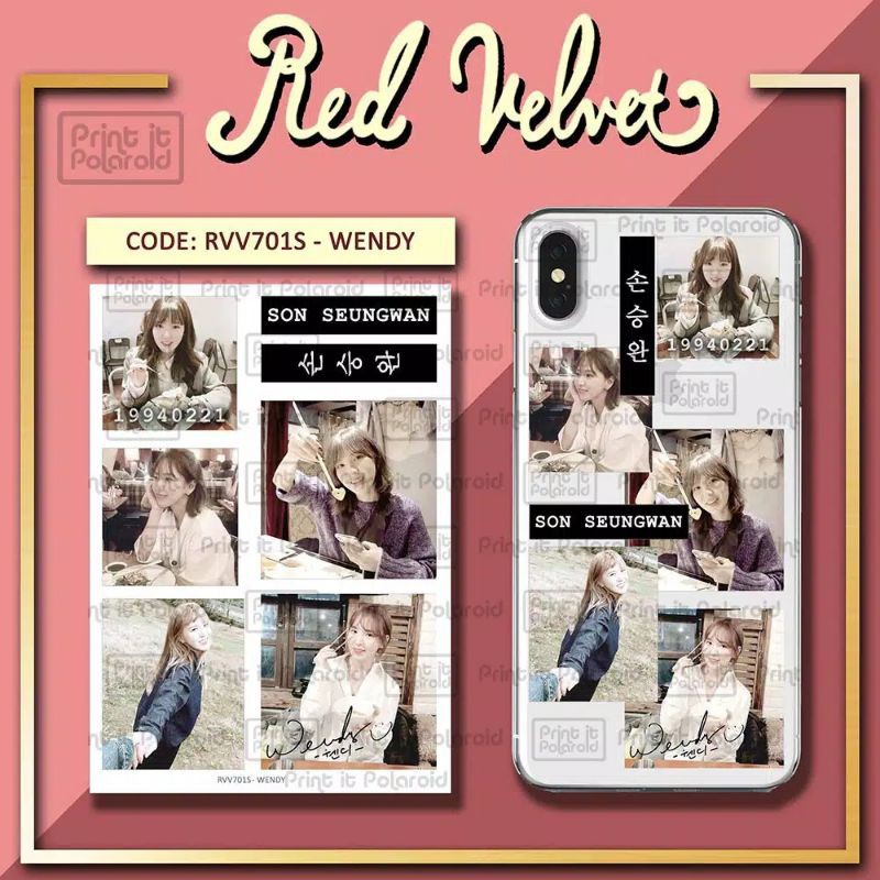 

Case stiker REDVELVET