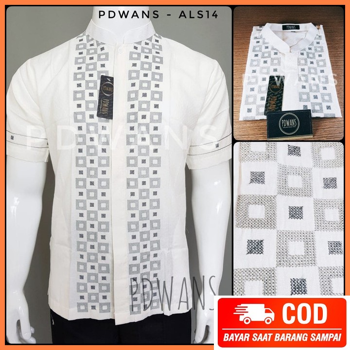 Elgo Cardinal Kemeja Koko Taqwa Pakaian Pria Original Lengan Pend GS902 Baju Koko Muslim Lengan Pend