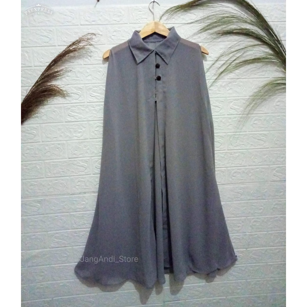 BIG PROMO LONG OUTER CARDIGAN KARDIGAN GARDIGAN WANITA PANJANG FASHION MUSLIM TANPA LENGAN POLOS