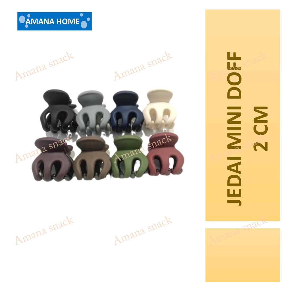 JEDAI CAKAR 3 MINI Jedai MINI DOFF ORI IMPORT KOREA - Jepit Rambut Model Cakar 3 - BAHAN TEBAL 2CM