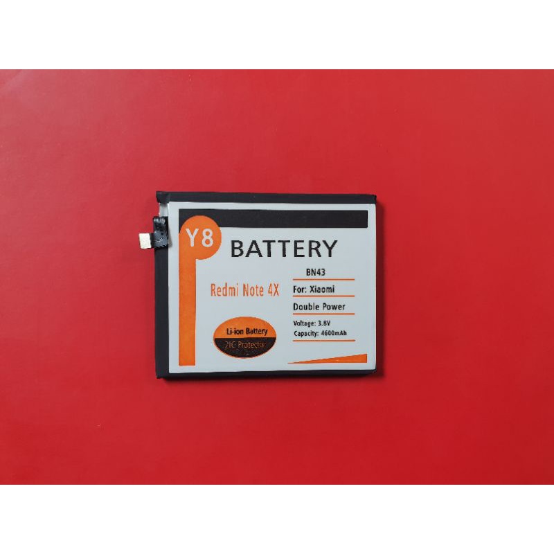 Battery batre baterai xiaomi redmi note 4x double power