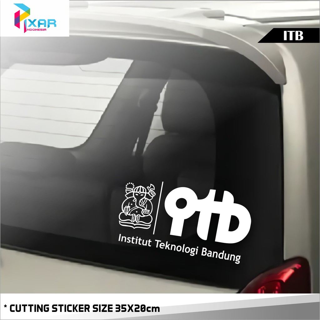 Jual Stiker Cutting Sticker Kaca Mobil Institut Teknologi Bandung Lem