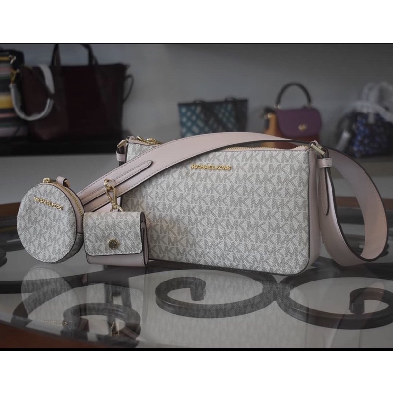 Michael Kors Jet Set Travel Small Xbody Powder Blush Multi