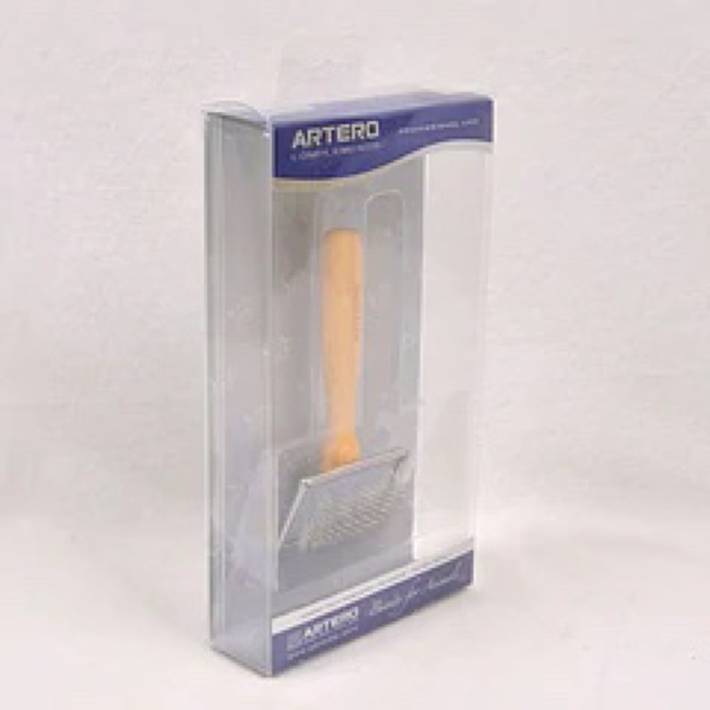 ARTERO wooden slicker xtra small , super soft. sisir pengurai bulu.