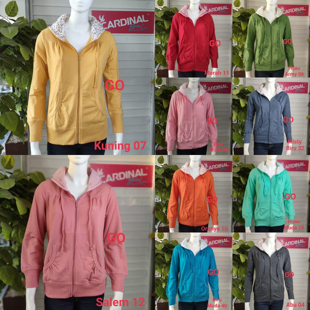 gof CARDINAL SWEATER GIRL 162 Pakaian Wanita Outerwear Jaket Cewek Sweater Katun Cardinal Original