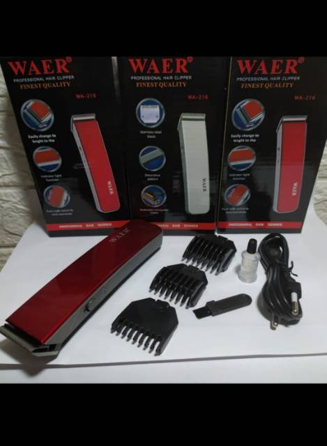 Alat Cukur Rambut Kumis Waer WA-216 - Trimmer Waer 216 - Hair Clipper