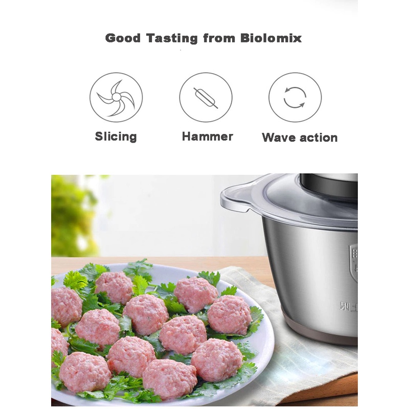 Blender Daging Stainless 2.L /  Meat Grinder Blender STAINLESS Chopper Serbaguna