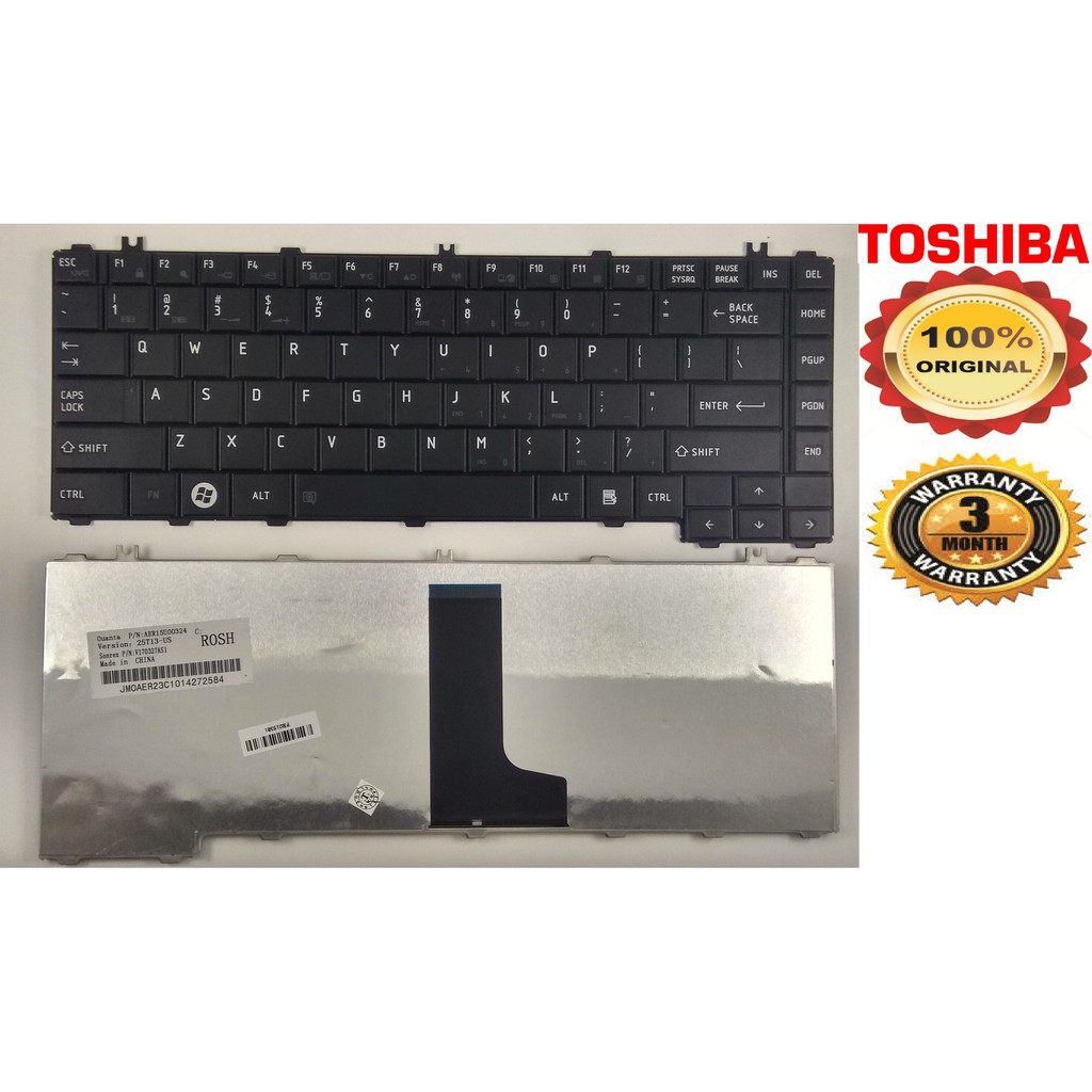 Keyboard Toshiba Original C600 C640 L640 L635 L645 L735 L745 black