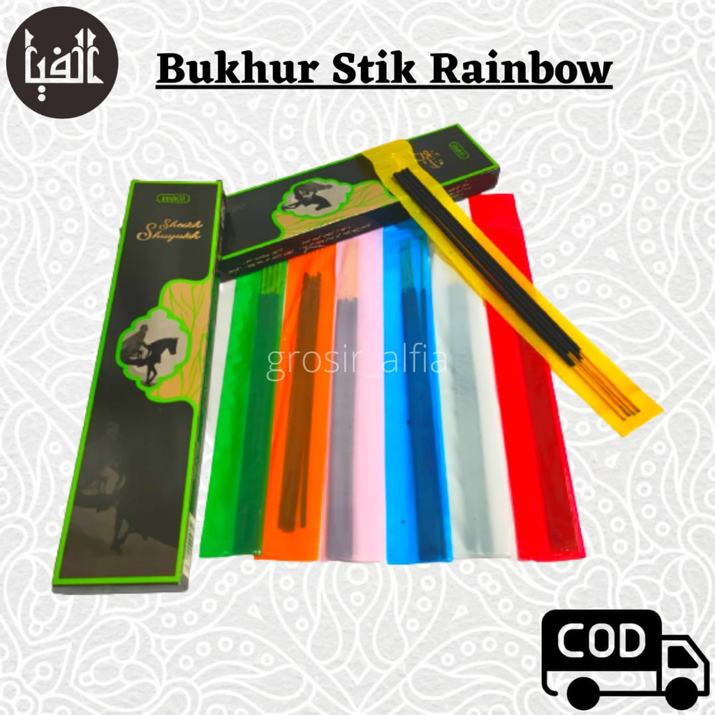 Bukhur Stik Buhur Rainbow Bakhour Lidi Albakrie Dupa Pengharum Ruangan