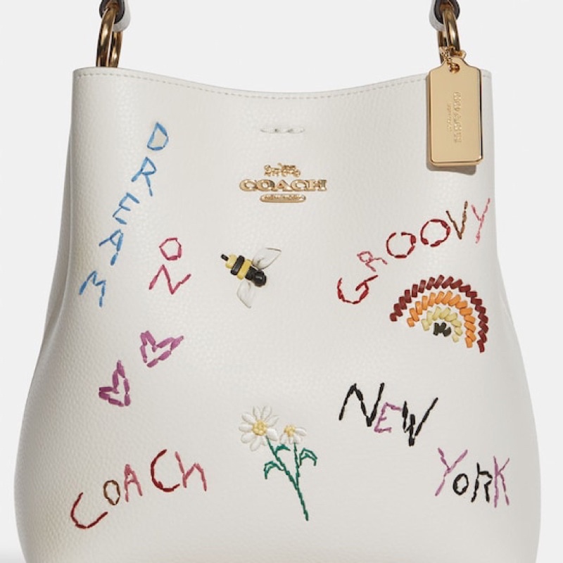 Coach Small Town Bucket Bag Diary Embroidery (C8282)