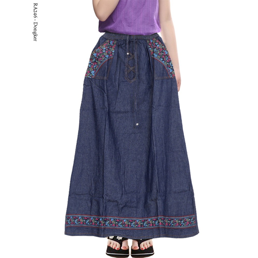 Rok Jeans Anak / Rok Panjang Anak Perempuan / rok anak