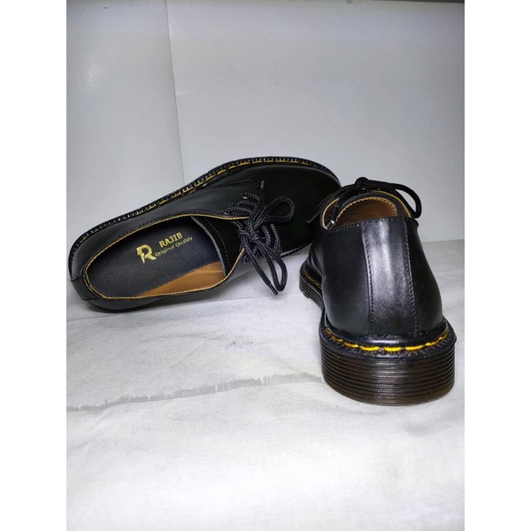 RAJIB - Sepatu pria docmart Oxford | 3 Hole kulit Asli DOFF