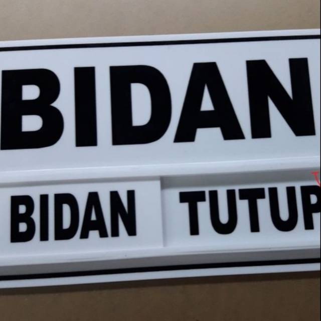 

Acrylic Nama Dokter/Bidan (27x17cm)