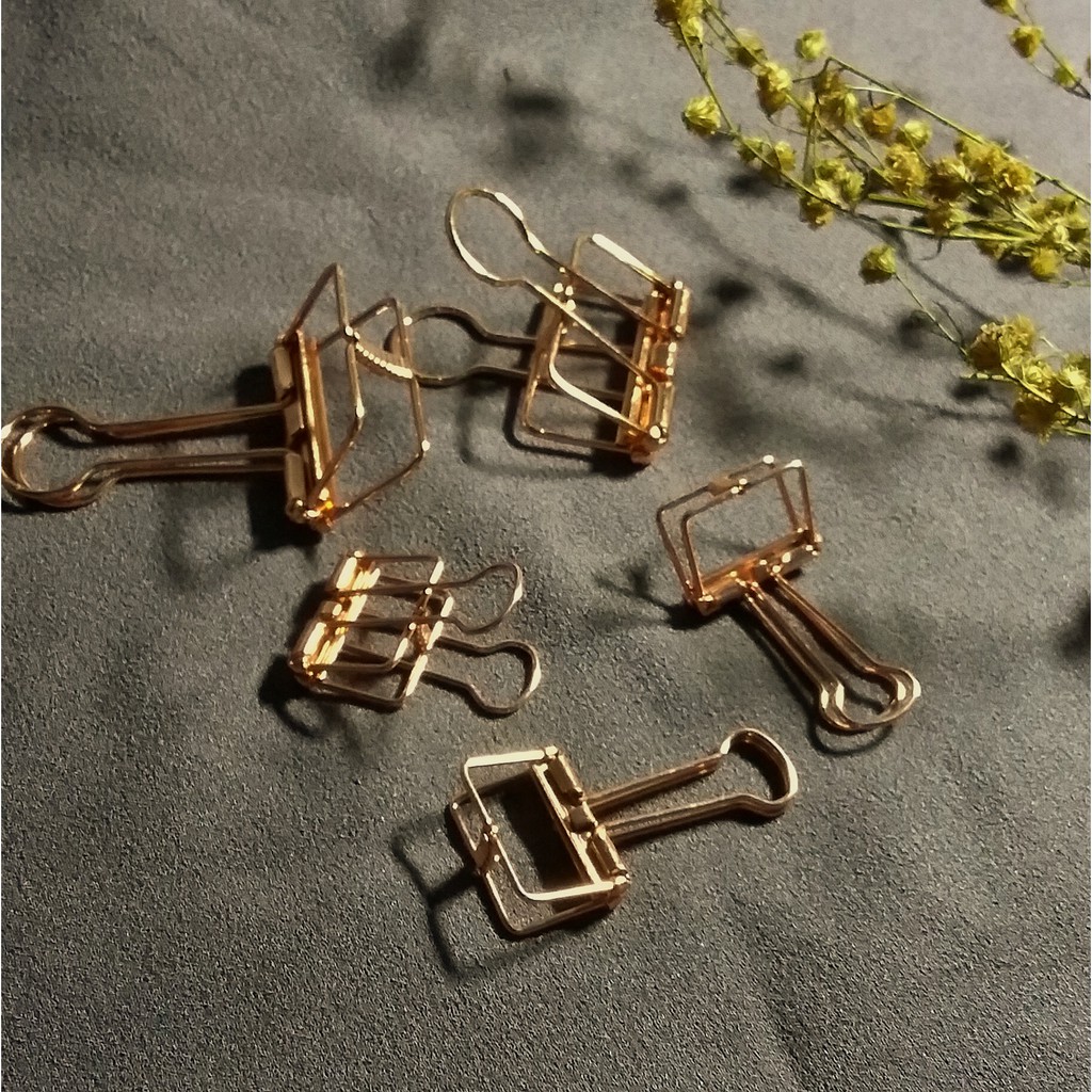 

Notebook Clip/Binder Clip/Paper Clip Aesthetic Rose Gold