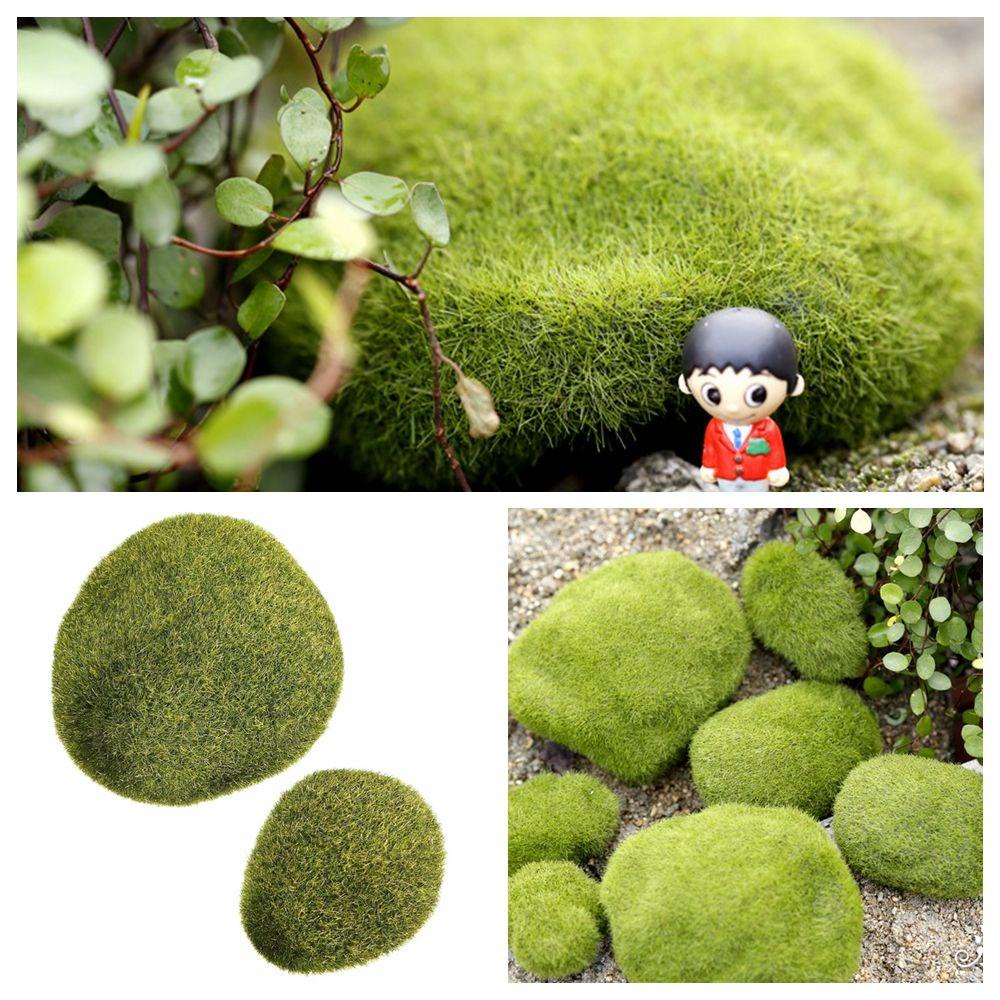 Top Mossy Stone Aksesoris Peri Peri Taman Bonsai Simulasi Lumut