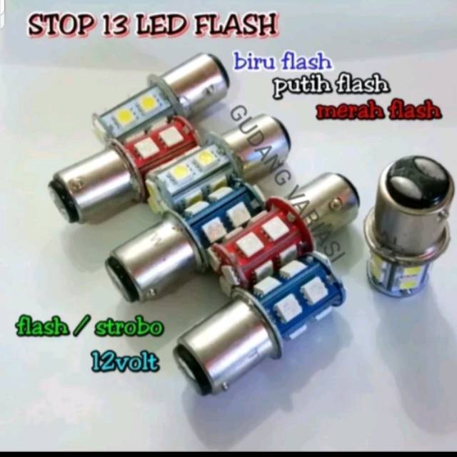 Lampu Stop rem Belakang jagung 13 mata Flash