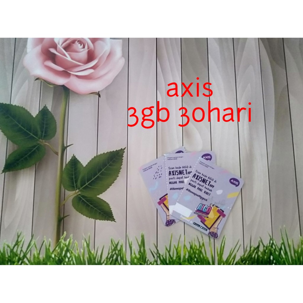 voucher axis 3gb (kirim kode via chat)