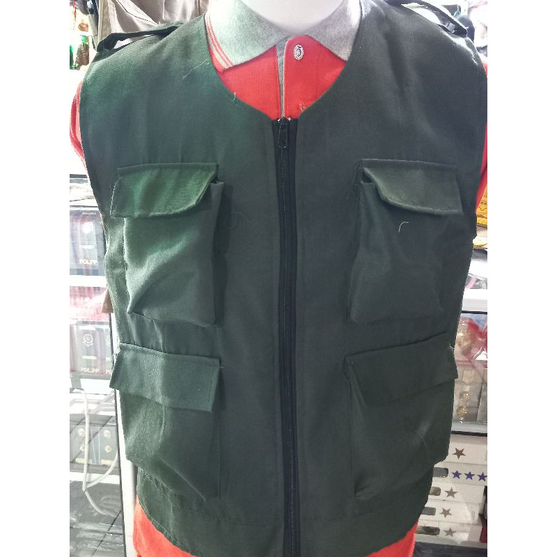 rompi hijau army#rompi oblong#rompi lapangan